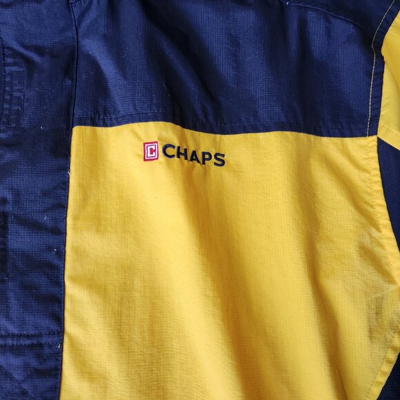 Chaps 1/4 Zip Jacket Men's Size Med. with Roll Away Hood Pockets Toggle Waist - Picture 4 of 16